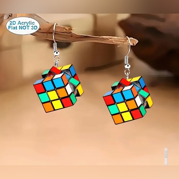 Fashion Jewelry Jewelry - Fashion Jewelry Colorful Cube Earrings